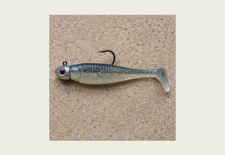 Realistic Leadhead Jig Rig fishing rig setup